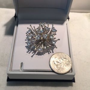 Italian sterling silver & zirconia pendant